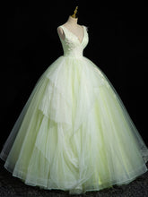 Daffodil V-neck Ball Gown Quinceanera Dress Sweet 16 Dress - DollyGown
